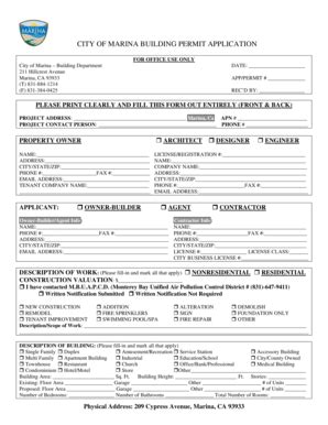 marina ca building permits.